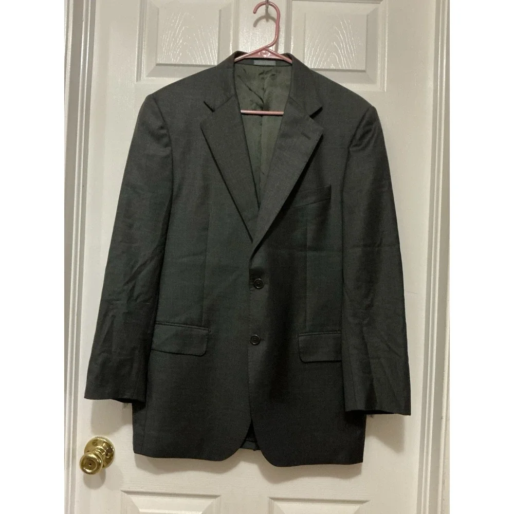 Cremieux Men Gray Italian‎ Wool Jacket Sport Coat 40 Lora Piana Super 160's